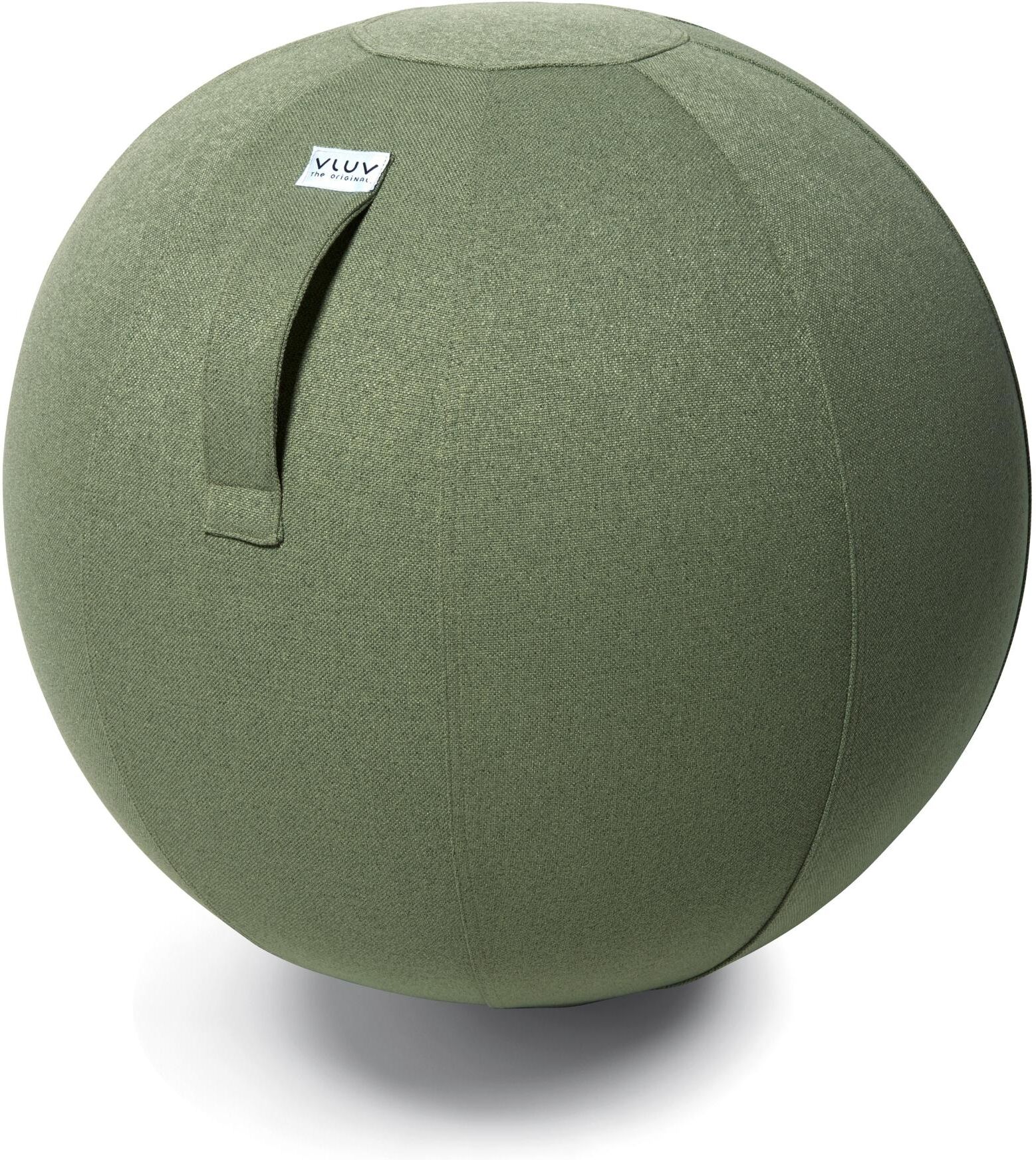 Sitzball VLUV "Sova Pesto, Ø 60-65 c", grün, B:65cm H:65cm T:65cm, Polyester, Bälle, Sitzball grün 1.900 g