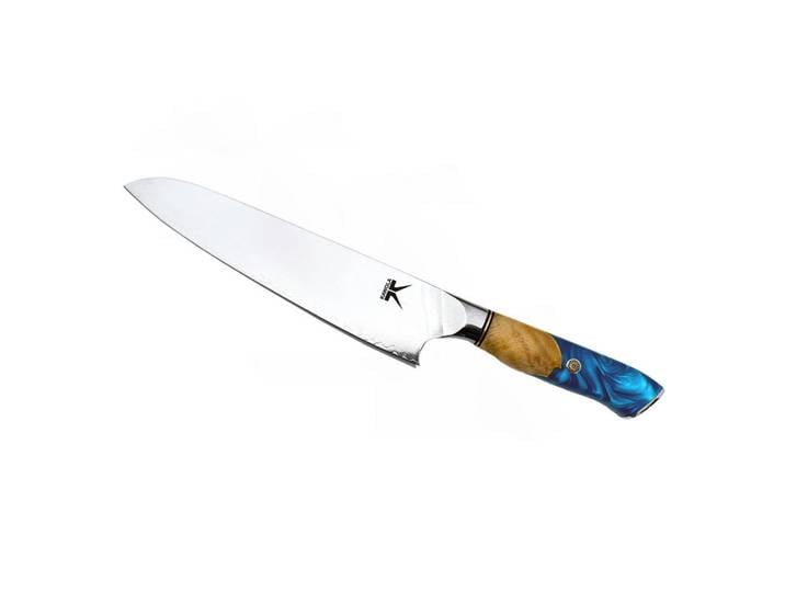 Kawola Küchenmesser Duma silber Damaststahl, Silberfarben, Metall, 34 cm, Kochgeschirr, Küchenmesser