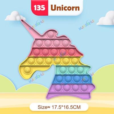 Uplifted Finds Rainbow Pop Bubble Fidget Toy Stress Relief Silicone unicorn 2