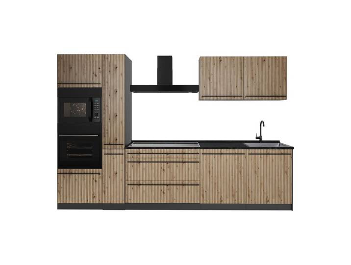 Cuisine R-Line 310cm plan de travail Anthracite Chêne Artisan/Anthracite Vicco 67193