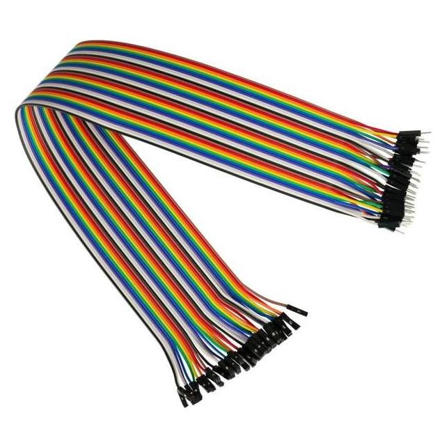 Kabelmeister Jumper Wire 40-Pin trennbare Adern für Arduino, Raspberry Pi etc., Stecker an Buchse (JW40-020MF)