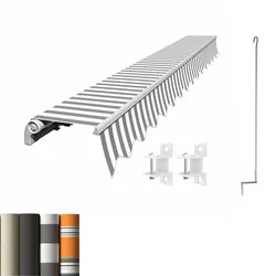 Gelenkarmmarkise Economy 2,5x2m , Markisentuchfarbe: Grau