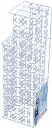 Porta rotolo WC Metaltex 42 21 01 FLORENZ scorta multipla Bianco