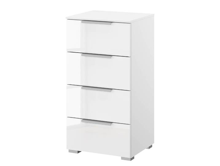Buffet x4 40cm Blanc/Blanc brillant/Blanc alpin Aluminium