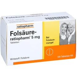 Folsäure-ratiopharm 5 mg