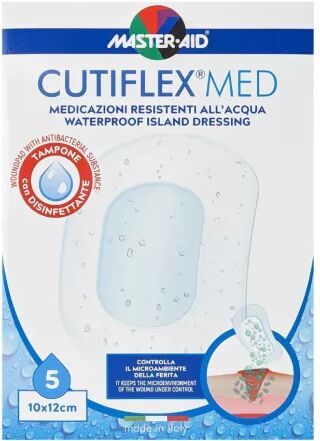 Master Aid Cutiflex Med Waterproof Island Dressing 10x12cm