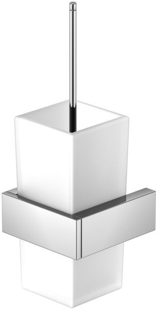 Steinberg Serie 460 Toilettenbürstengarnitur 4602903 Glas satiniert, chrom, Messing