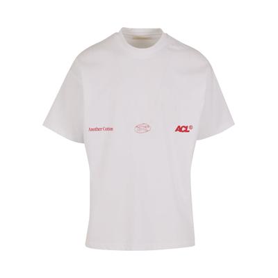 T-Shirt ANOTHER COTTON LAB "Another Cotton Lab Doing Nothing T-Shirt", Damen, Gr. L, weiß, 100% Baumwolle, bedruckt, oversize, Rundhals, Shirts T-Shirt