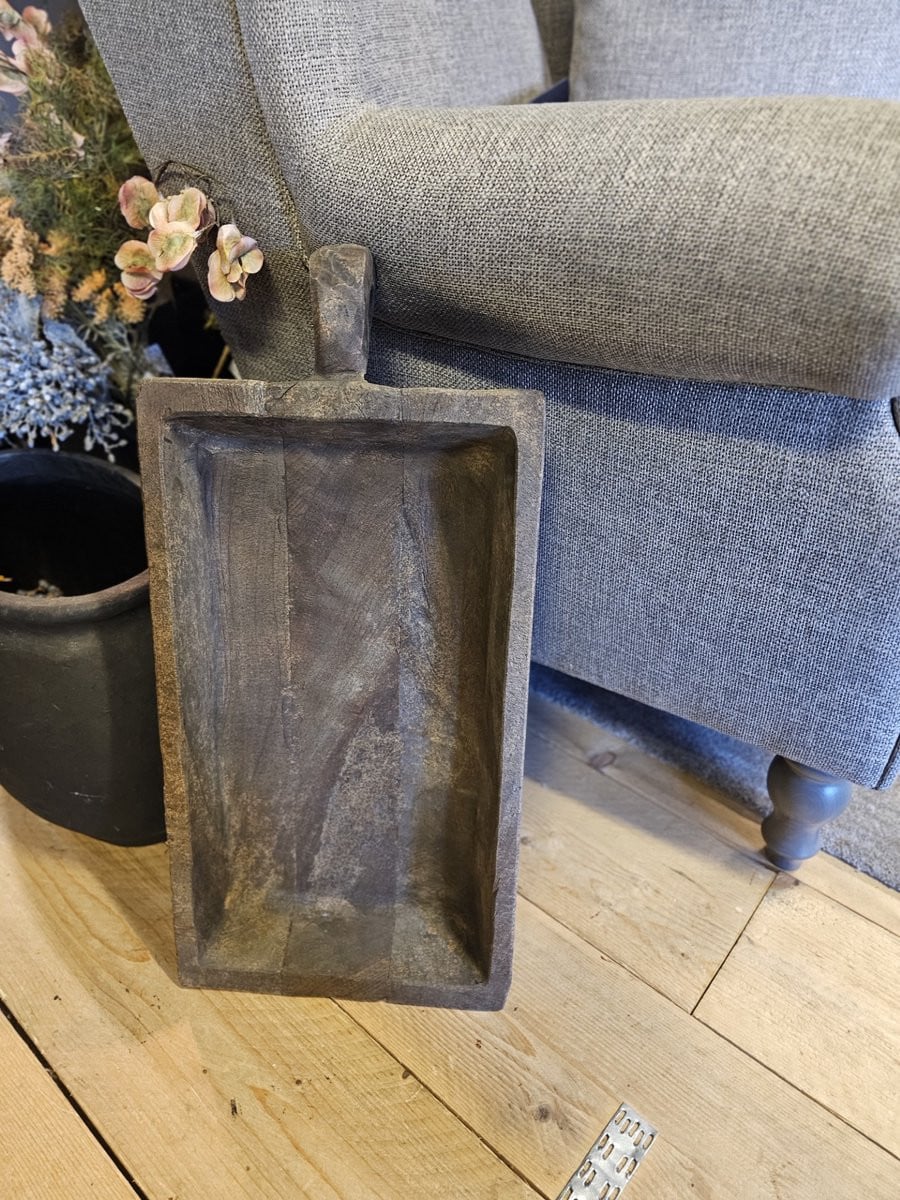 Luksa Houten Decoratiebak met Greep
