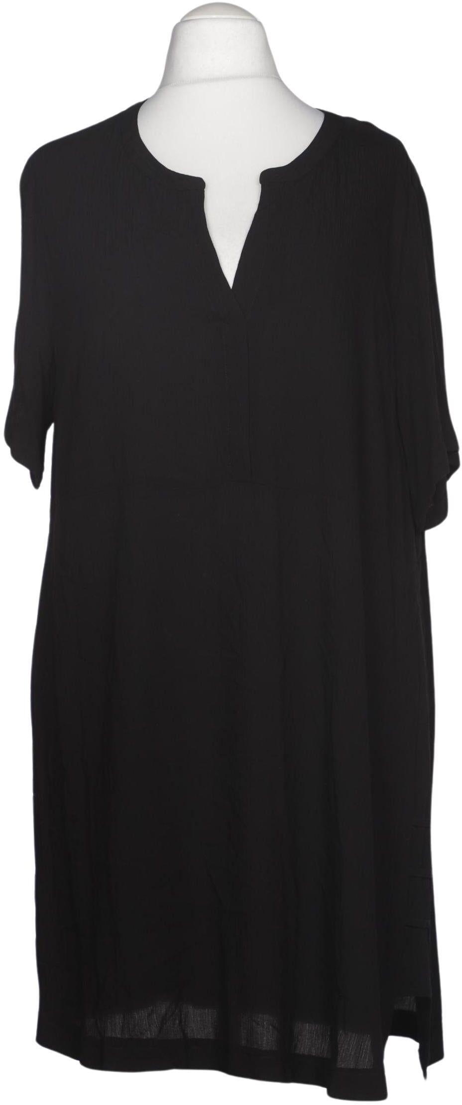Ulla Popken Damen Bluse, Schwarz, Gr. 4Xl, Viskose - Second Hand