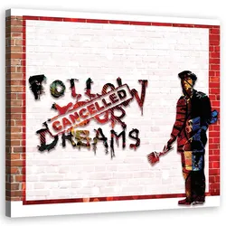 WANDBILD banksy straßenkunst