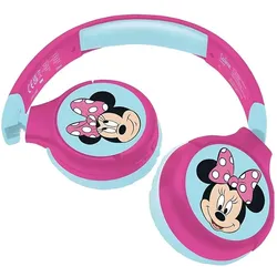 Lexibook Minnie Kopfhörer für Kinder, 2 in 1 Bluetooth und Kabelanschluss, faltbar, Lautstärkebegrenzung