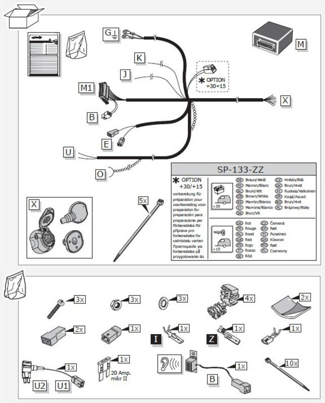 FAISCEAU SPECIFIQUE 13 BROCHES POUR KIA SORENTO (03/18-)
