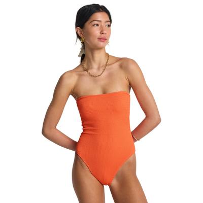 Schwimmanzug BILLABONG "Summer Hi Tully One-Piece", Damen, Gr. L, orange (hot coral), Obermaterial: 70% Polyester, 22% Polyester, 8% Elasthan., Badeanzüge
