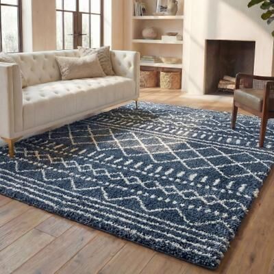 SAFAVIEH Arizona Shag Lotta Moroccan 1.2-inch Thick Rug