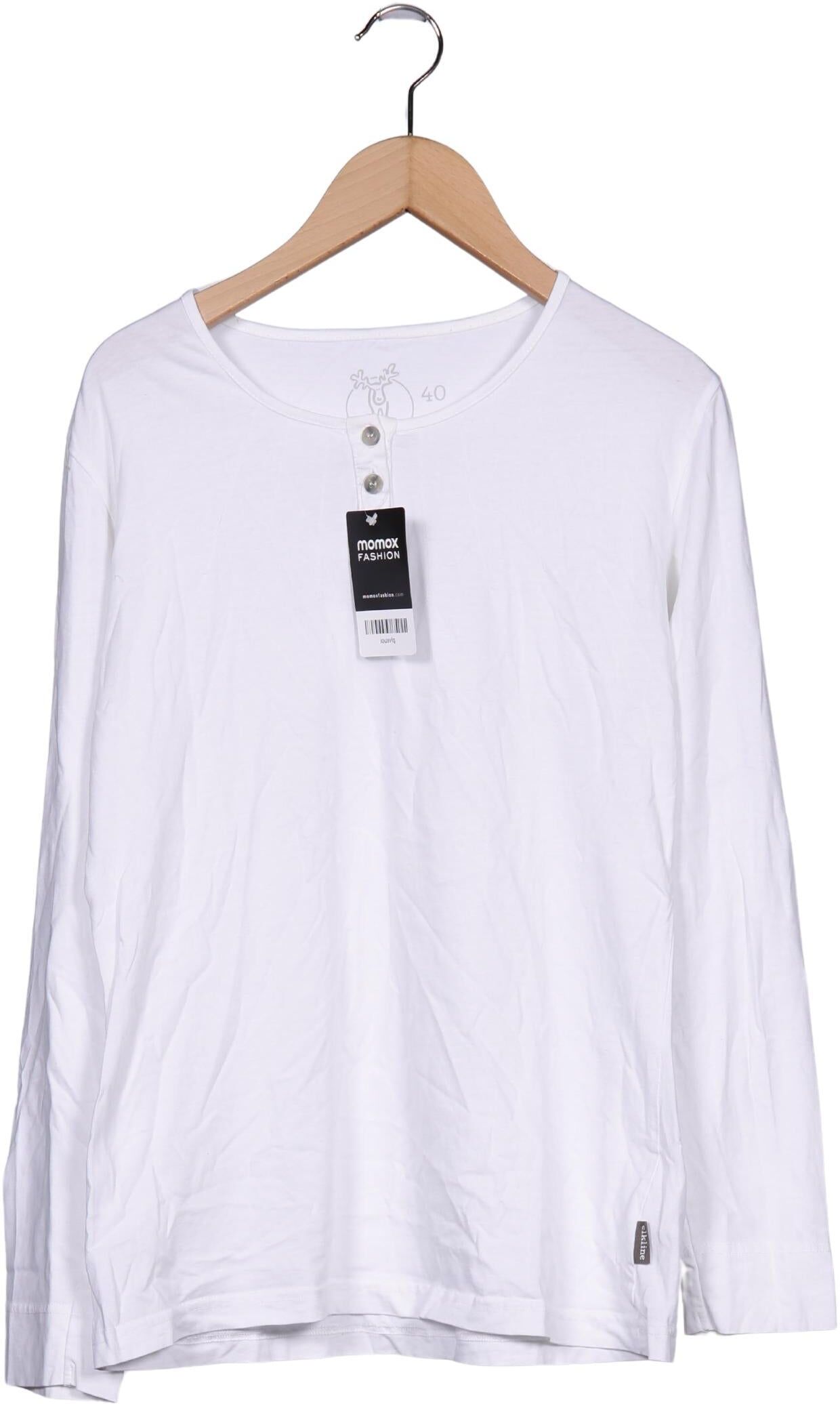 elkline Damen Langarmshirt, Weiß, Gr. EU 40, Baumwolle - Second Hand