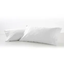 Sanelitex Pack 10 Kissenbezüge 100 % Baumwolle Kissen 150 cm