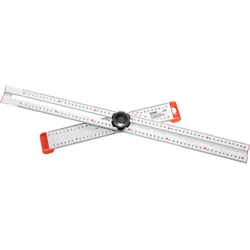 KRAFT WERKZEUGE Alu-Winkellineal, verstellbar 60 cm