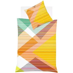 Traumschlaf, Bettwäsche, Mako-Satin Bettwäsche Wellingborough sweet mango (Bettwäsche Set, 200 x 200 cm)
