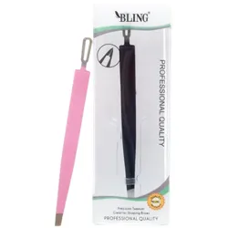 Augenbrauenpinzette BLING Professional - schwarz, BL-35