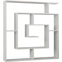 Bücherregal Labirent ca. 125x129x22 cm Weiß