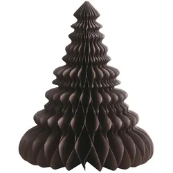 Chic Antique Weihnachtsbaumaufsteller aus Papier, H20/D16 cm, chocolate