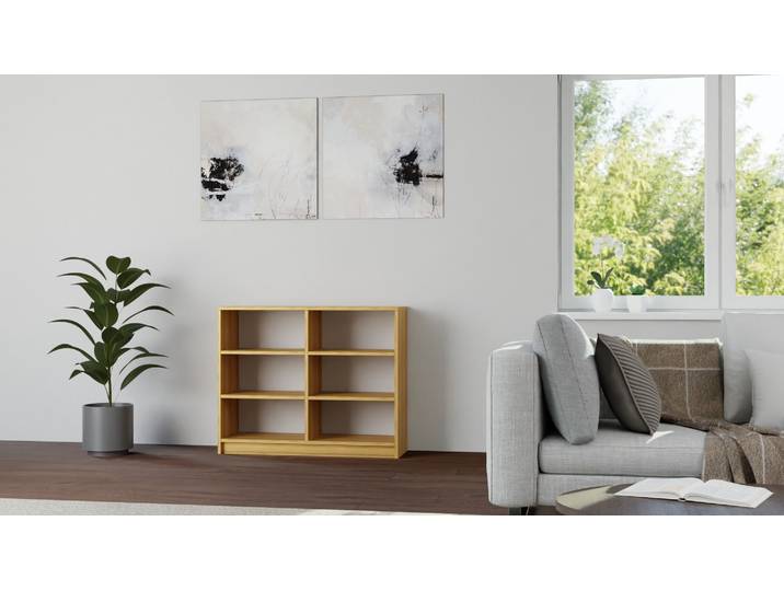 Offenes Sideboard aus Kernbuche Kernbuche Natur geölt