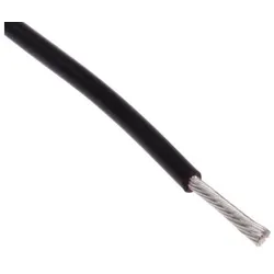 RS PRO, Kabelleitung, PTFE A 7/0.15 black 25m (25 m)