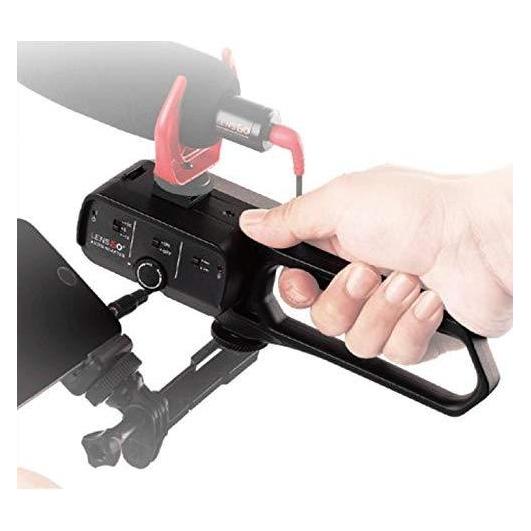 Lensgo Regulator Wzmacniacz Dźwięku Do Mikrofonu + Grip Stabilizator Aparat Kamera / D1l (LENSGO)
