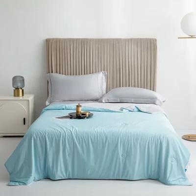 Uplifted Goods Cooling Blanket For Bed Lightweight Summer Comforter sky Blue 200x230cm