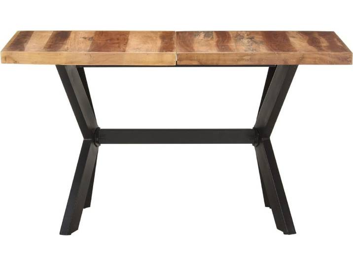 vidaXL Esstisch 140x70x75 cm Massivholz Honigfarben