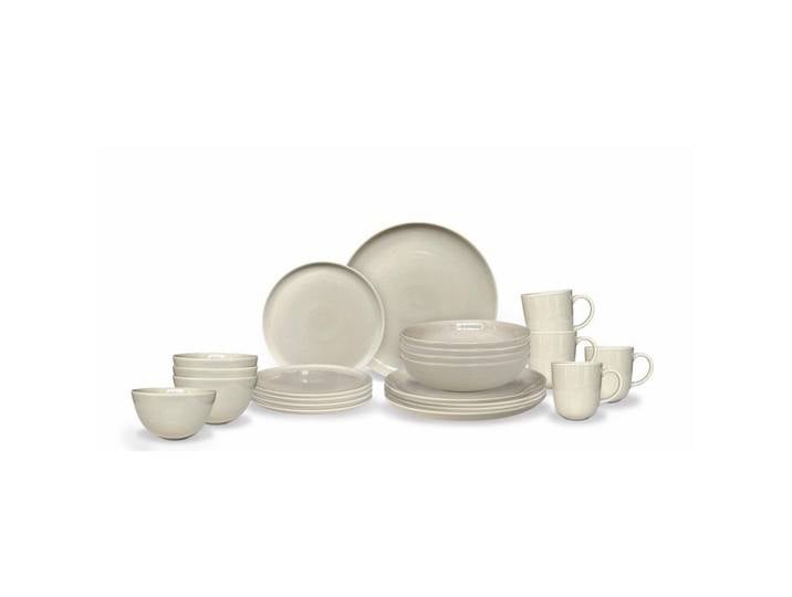 ASA Kombiservice Stilo, Greige, Keramik, 20-teilig, 0,3 ml, Essen & Trinken, Geschirr, Geschirr-Sets, Kombiservice
