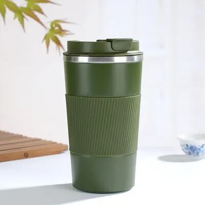 Retailers Go Stainless Steel Reusable Coffee Cup Reusable Travel Coffee Mug For Office & Car green 380ml