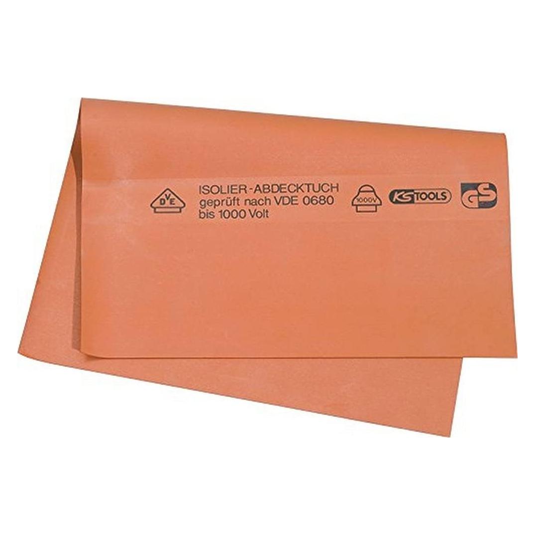 KS Tools Gummi-Abdecktuch mit Schutzisolierung, Stärke 1,0 10-Meter-Rolle, 1000mm (10 m) (117.1657)
