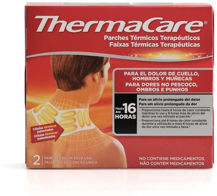Thermacare pescoço e ombro: parches térmicos terapêuticos para a dor de pescoço, ombro e boneca (duas unidades)