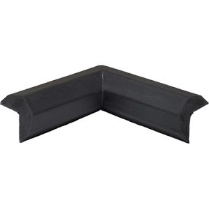 Moravia Schutzprofil Trapez, selbstklebend, Innenecke zweischenkelig, schwarz, 80 x 80mm, Eckenschutz