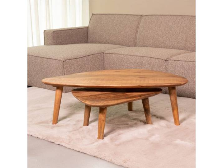 LABEL51 Salontafel Gregg - Naturel - Mangohout - 110 cm