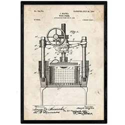 POSTER Wein Crimpen Patent A3 Rahmenlos
