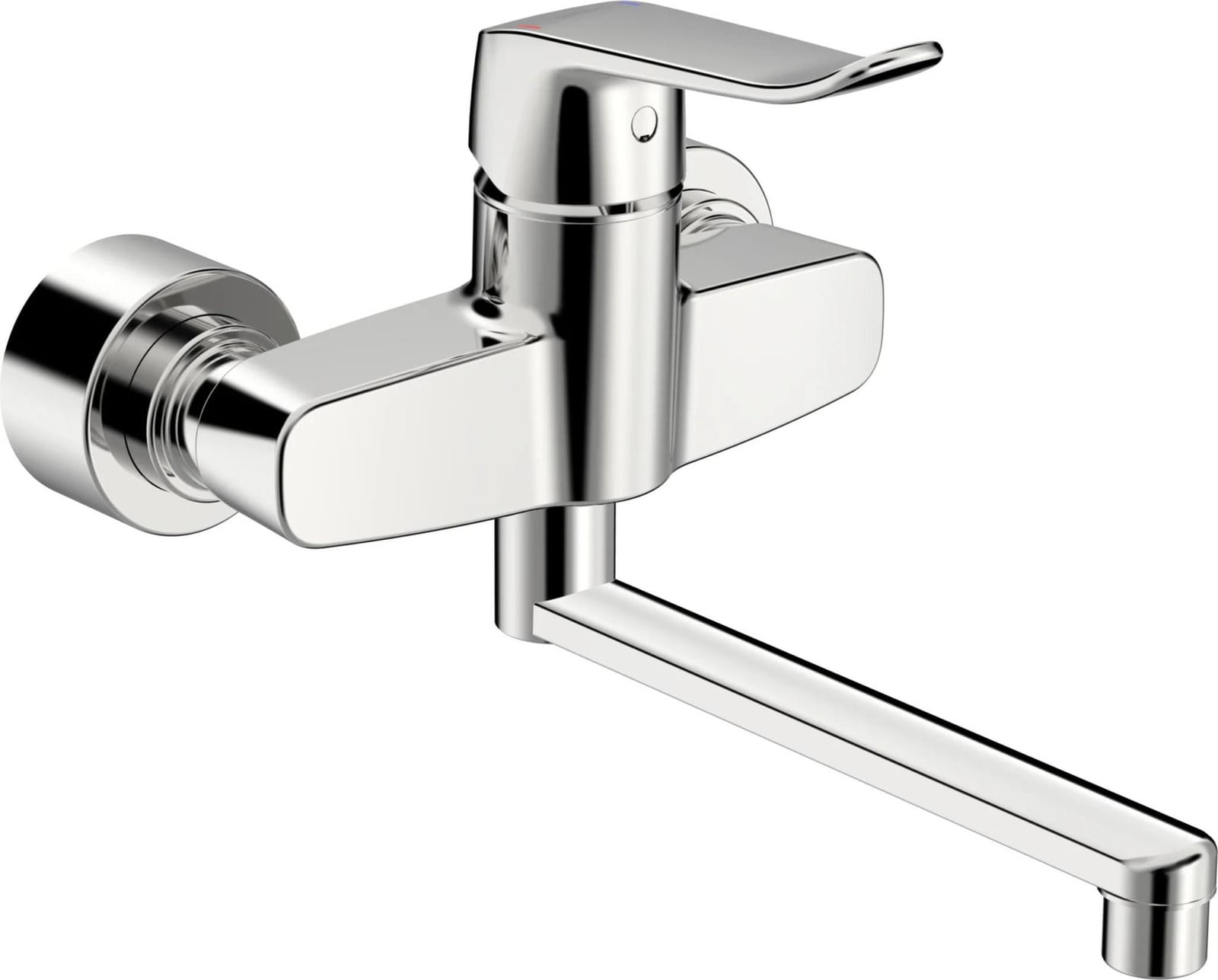 Hansa HANSACLINICA EHM WT-batterij met lange uitloop van 277 mm, chroom