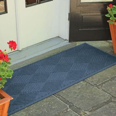 Bungalow Dba Matterly Diamonds Runner Mat 60 x 22, 60 x 22, Navy