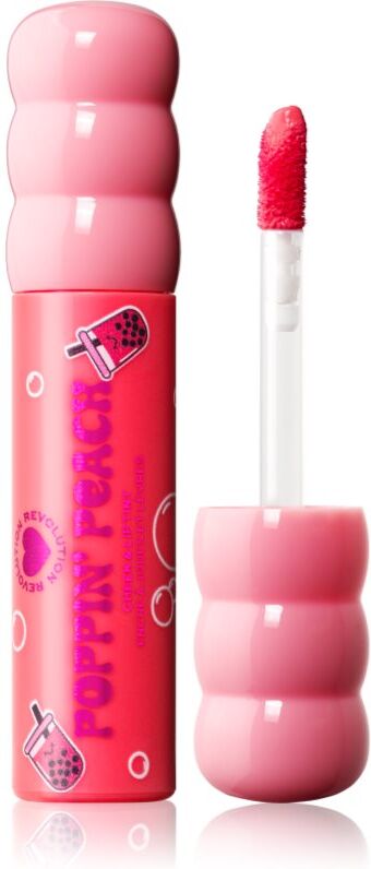 I Heart Revolution Bubble Tea Milky Blush & Lip multi-purpose makeup for lips and face shade Poppin' Peach 1.8 ml