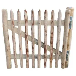 WoodLine Gartentüre Kastanie, 1,20 m hoch, 1,00 m breit, einfache...