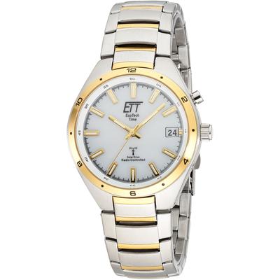 Funkuhr ETT "Altai", silber (silberfarben, goldfarben), Armbanduhren, Herren, Funkuhr, Armbanduhr, Herrenuhr, Datum, Solar