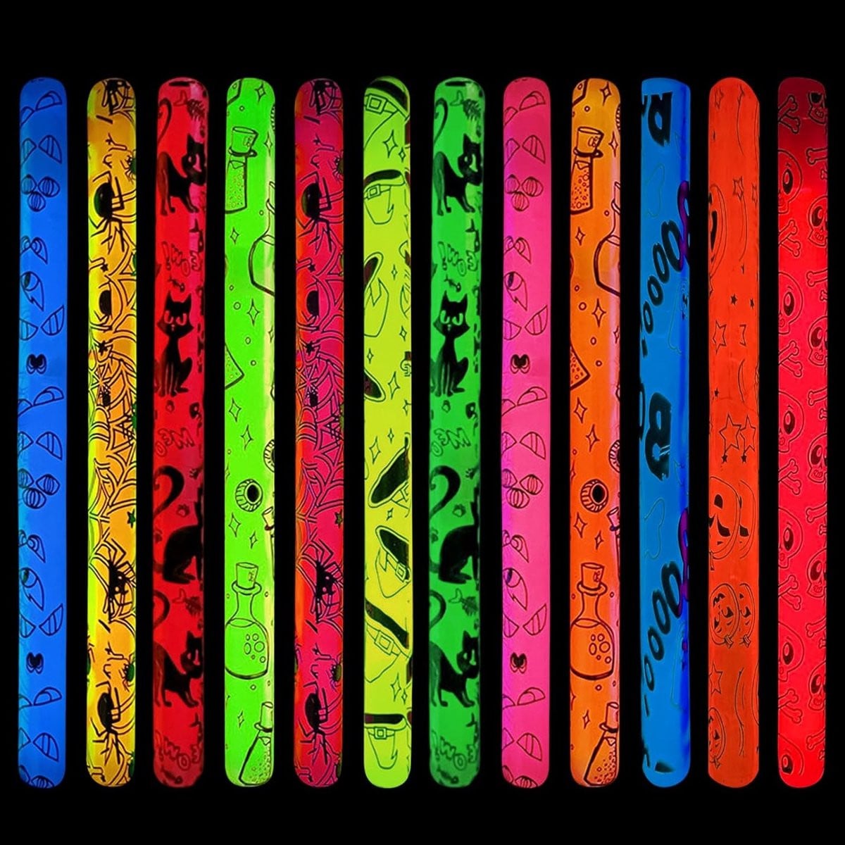 12 Stuks Halloween Lichtstokken - Feestverlichting en Party Accessoires voor Kinderen en Decoratie