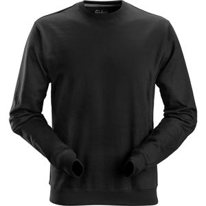Snickers-Workwear Arbeitspullover Sweatshirt, 2810, mit Rundhalsausschnitt, schwarz, Größe L