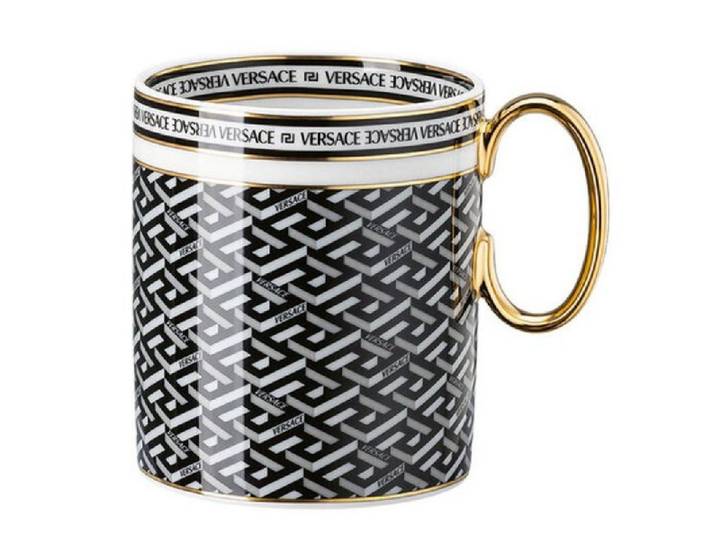 Versace Tasse by Rosenthal Henkelbecher La Greca Signature Schwarz