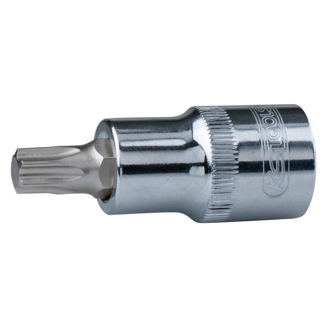 KS Tools Werkzeuge-Maschinen GmbH 1/2 CHROMEplus Bit-Stecknuss Torx, T45, auf Hänger (918.1627-E)