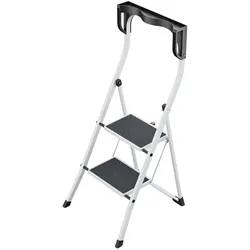 Hailo K75 ComfortLine ergonomische Stahl-Trittleiter 2 Stufen