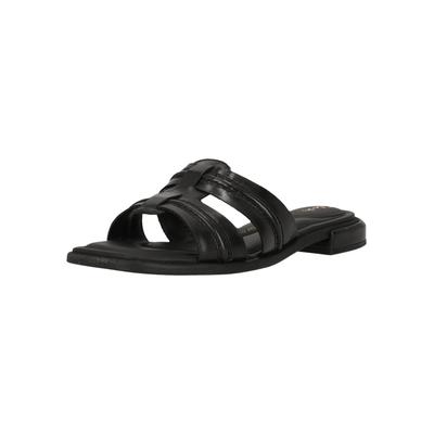 Sandale CLARKS "Ariany", Damen, Gr. 38, schwarz, Leder, Schuhe Sandale, mit moderner, quadratischer Spitze