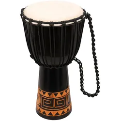 Meinl Percussion HDJ1-M - 10 Zoll Rope Tuned Headliner Series Wood  Djembe, Cong... - Djembe